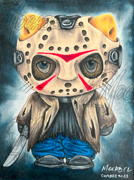 Jason Bear - 4.5" x 6"  Cardstock