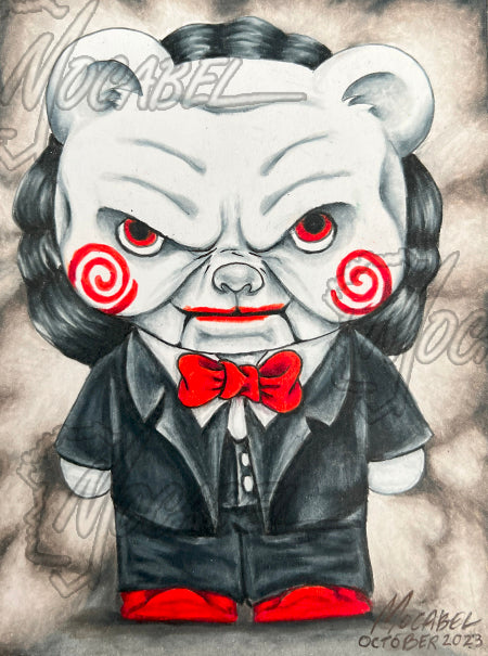 Jigsaw Bear - 4.5" x 6" Cardstock