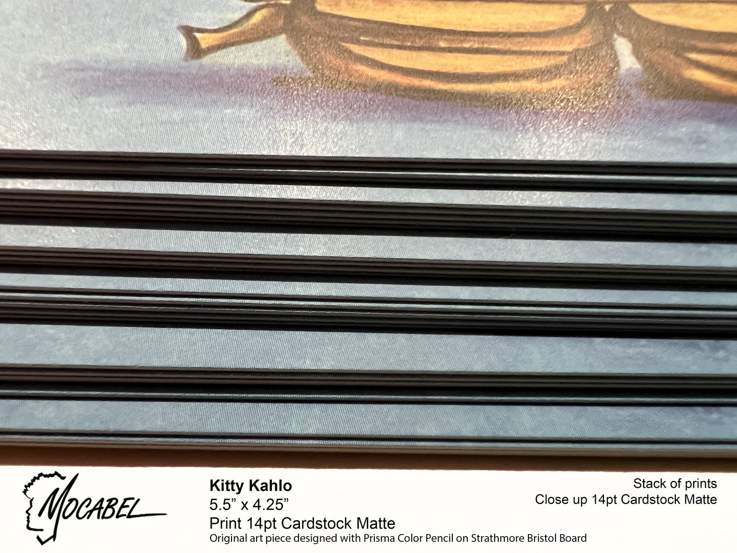 Kitty Kahlo - Print: 4.25" x 5.5" 14pt Cardstock Matte