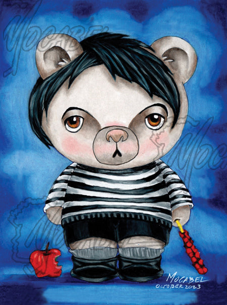 Bear Addams - 4.5" x 6" Cardstock