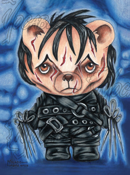 Bear Scissorpaws - 4.5" x 6" Cardstock