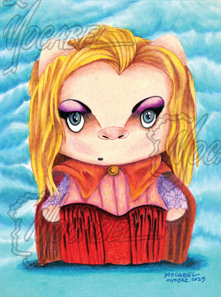Sara Kitty - 4.5" x 6" Cardstock