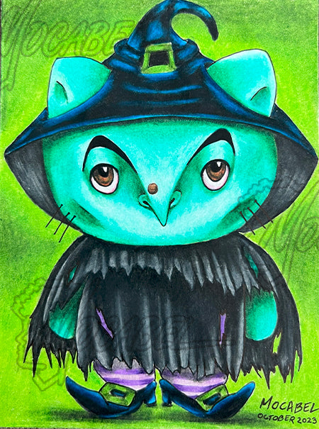 Wicked Kitty - 4.5" x 6" Cardstock